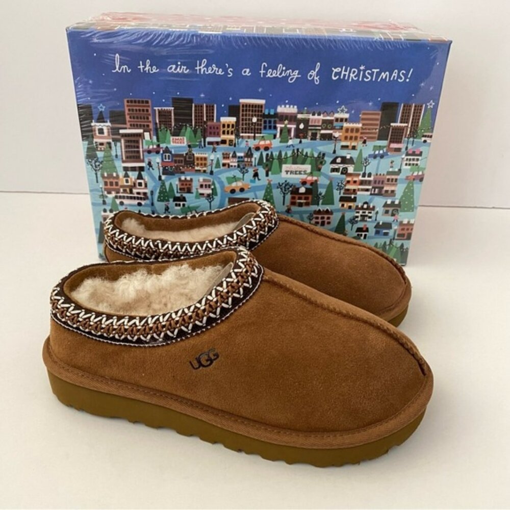 🚭🚭🚭🚭🚭🚭Brand New Women UGG Tasman Slippers Chestnut Size🚭🚭 - Picture 2 of 4